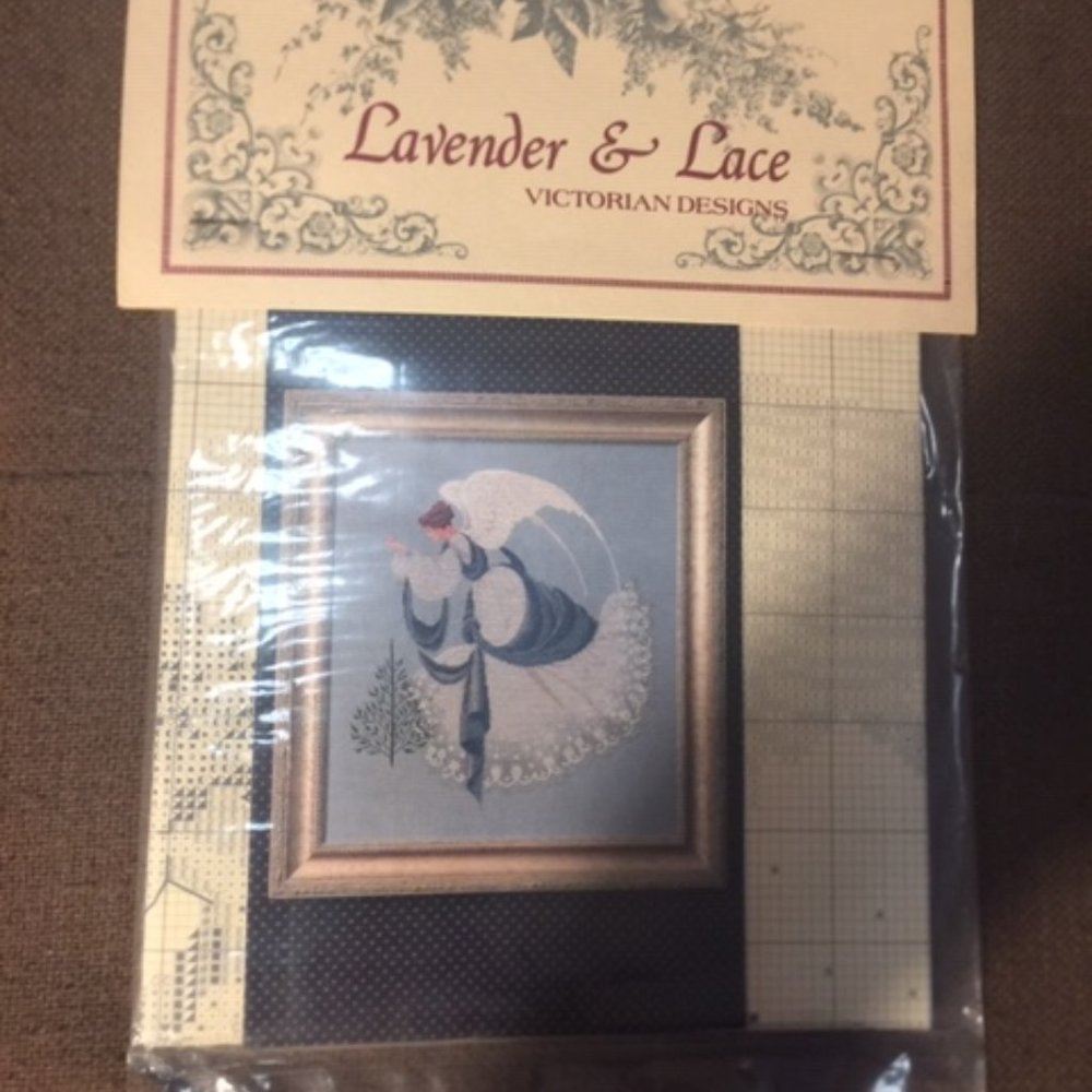 Lavender & Lace Cross Stitch Pattern